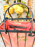 AMAZING RARE ANTIQUE IRON AND FABRIC PURSE