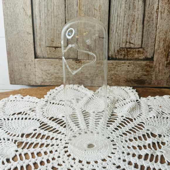 GLASS VINTAGE BIRD VASE - 2 AVAILABLE