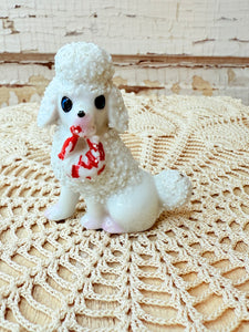 Vintage retro poodle statuette