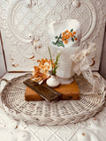 VINTAGE VIGNETTE BUNDLE - LARGE MILK GLASS