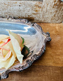 SILVER DETAILED VINTAGE VICTORIAN TRAY