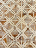 ANTIQUE CROCHET RECTANGE BEDSPREAD 82 x 106 GORGEOUS!!!