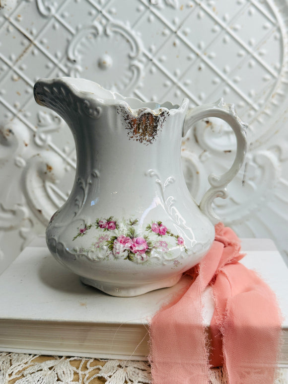 PITCHER RARE VINTAGE VICTORIAN FRENCH GORGEOUS