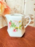 VINTAGE GERMANY PORCELAIN FLORAL CREAMER