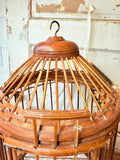 ANTIQUE X LARGE WOODEN BIRD CAGE