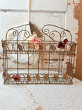 VINTAGE METAL SHABBY CHIC VICTORIAN SHELF