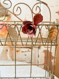 VINTAGE METAL SHABBY CHIC VICTORIAN SHELF