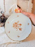 LIMOGES CAKE PLATE ON PEDESTAL VINTAGE