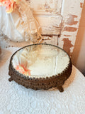 ANTIQUE VATICAN VICTORIAN ORNATE MIRROR ON LEGS