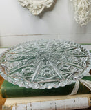 EAPG RARE ANTIQUE CRYSTAL CAKE STAND