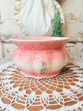 VINTAGE SHABBY CHIC VICTORIAN PINK LARGE BOWL