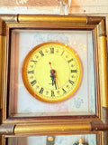 WORKING VICTORIAN SHADOW BOX CLOCK GORGEOUS VINTAGE  - RARE!!