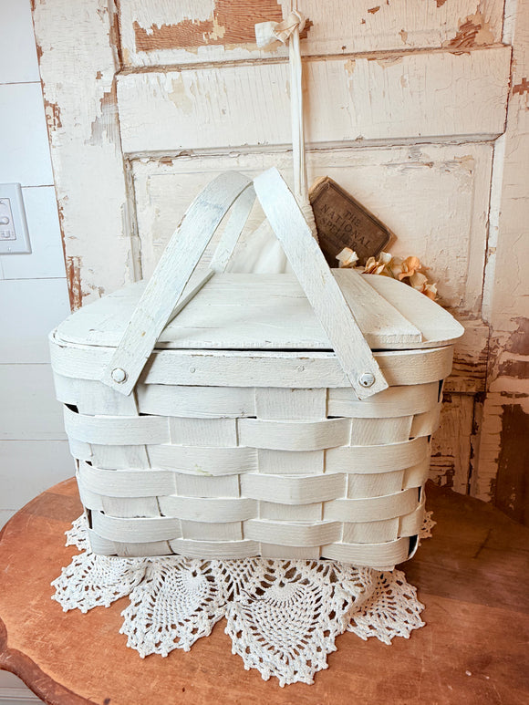 Early 1900s PIE BASKET  - RARE GORGEOUS!!!!