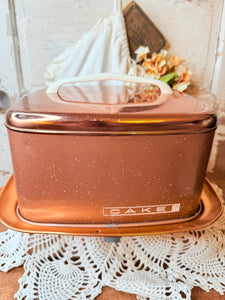 COPPER RARE VINTAGE CAKE CARRIER -AMAZING!!!