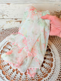 VINTAGE SHABBY CHIC VICTORIAN ROSE SCARF