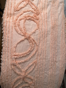 QUEEN PINK CHENILLE BLANKET