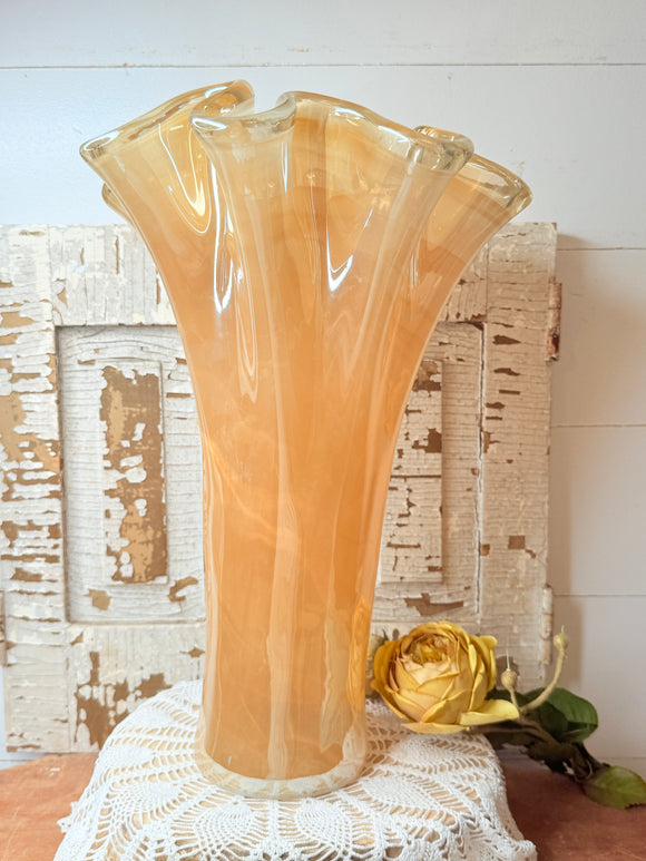 XXL MURANO HANKERCHIEF VASE  STUNNING!!!
