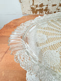 ORNATE  ANTIQUE DETAILED GLASS VANITY TRAY STUNNING!!!!