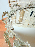 ORNATE ANTIQUE RARE LARGE MIRROR VANITY TRAY STUNNING!!!!