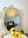 ORNATE ANTIQUE RARE LARGE MIRROR VANITY TRAY STUNNING!!!!