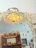 ORNATE ANTIQUE RARE LARGE MIRROR VANITY TRAY STUNNING!!!!