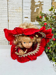 VICTORIAN LADY REF VINTAGE ORNAMENT