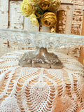 ITALY VICTORIAN ANTIQUE CAKE PLATE TRAY ON PEDESTAL RARE STUNNING