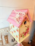 TALL ONE OF A KIND FLOOR BIRDHOUSE VINTAGE VICTORIAN