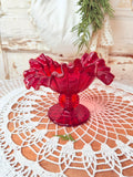 FENTON VINTAGE RUFFLE CANDLESTICK - 2 Available