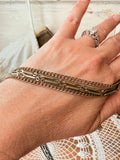 X RARE AMAZING 3 STRAND NECKLACE RHINESTONE AND TASSELS