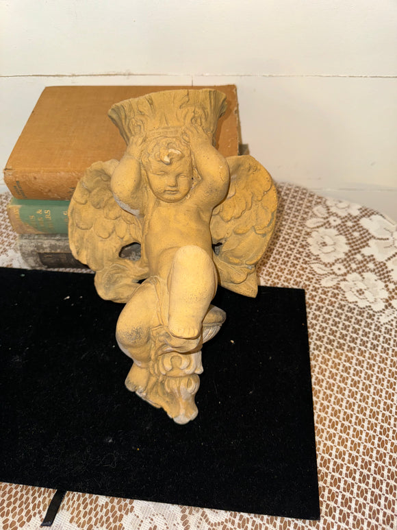 CONCRETE CHERUB SHELF