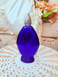 COBLAT BLUE VINTAGE GLASS PERFUME BOTTLE