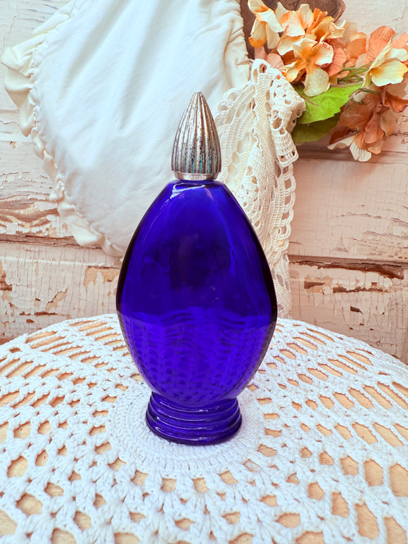 COBLAT BLUE VINTAGE GLASS PERFUME BOTTLE