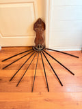 AMAZING ANTIQUE CLOTHES HANGER WOOD ADJUSTABLE RARE!!!