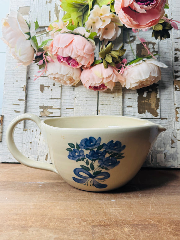 HANDMADE POTTERY BATTER BOWL VINTAGE