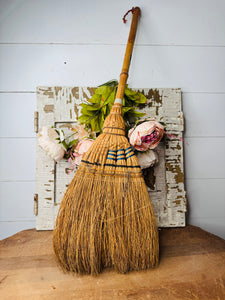 VINTAGE BROOM HAND WRAPPED