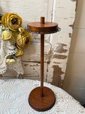 VINTAGE WOOD ROTATING JEWELRY ORGANIZER