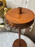 VINTAGE WOOD ROTATING JEWELRY ORGANIZER