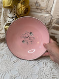 VINTAGE PINK MIDCENTURY DWARF PINE SOUP BOWLS - 2 SETS AVAILABLE