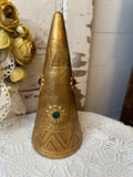 VINTAGE MADE IN ITALY GOLDEN AND GEM UNIQUE CHRISTMAS TREE