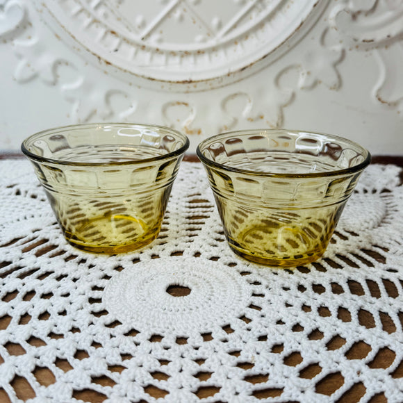 SET OF 2 VINTAGE FORTE CRISTA CUSTARD RAMEKIN PUDDING CUPS - 2 SETS AVAILABLE
