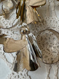 VINTAGE LOT OF SILVER AND GOLD ANGEL NAPKIN RINGS