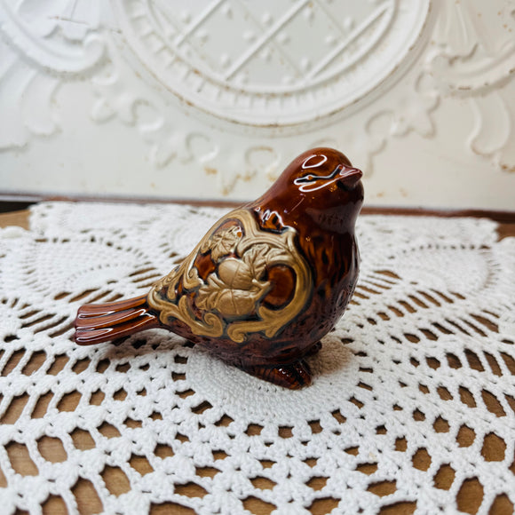 VINTAGE BIRD ORNATE DECOR STATUETTE