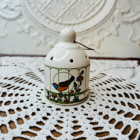 VINTAGE BIRD POTPOURRI HOLDER