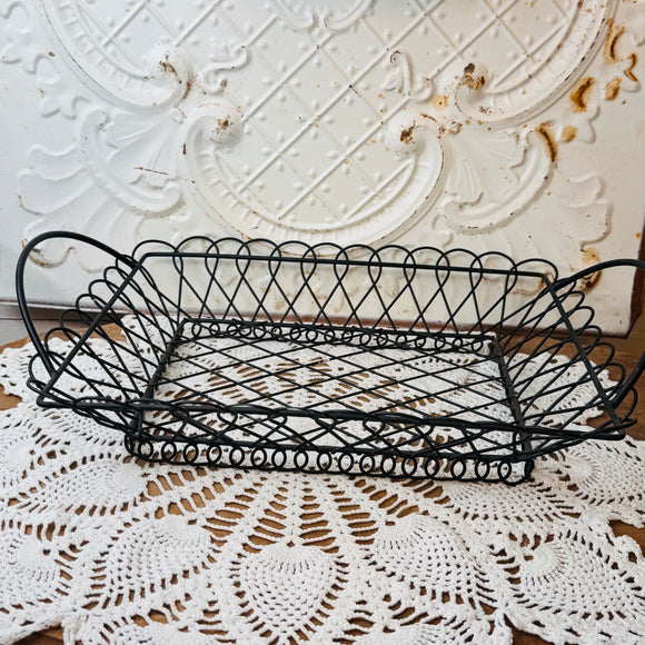 CAST IRON VINTAGE ORNATE TRAY