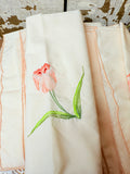 SET OF 7 VINTAGE FLORAL NAPKINS