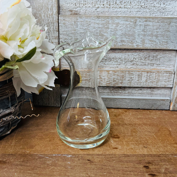 GLASS JACK IN PULPIT VINTAGE VASE