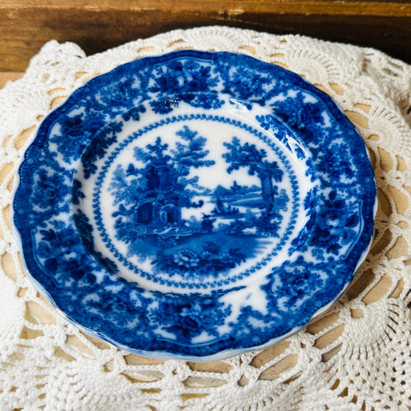 ANTIQUE ENGLAND FLOW BLUE 