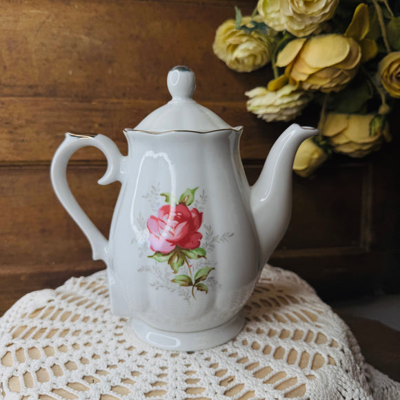 MADE IN JAPAN VINTAGE ROSE DETAILED TEA COFFEE PITCHER