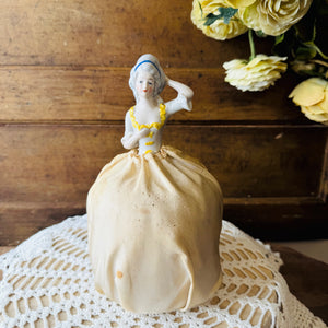 ANTIQUE HANDMADE ONE OF A KIND PORCELAIN DOLL TORSO WITH ANTIQUE LINEN RARE - DOROTHEA